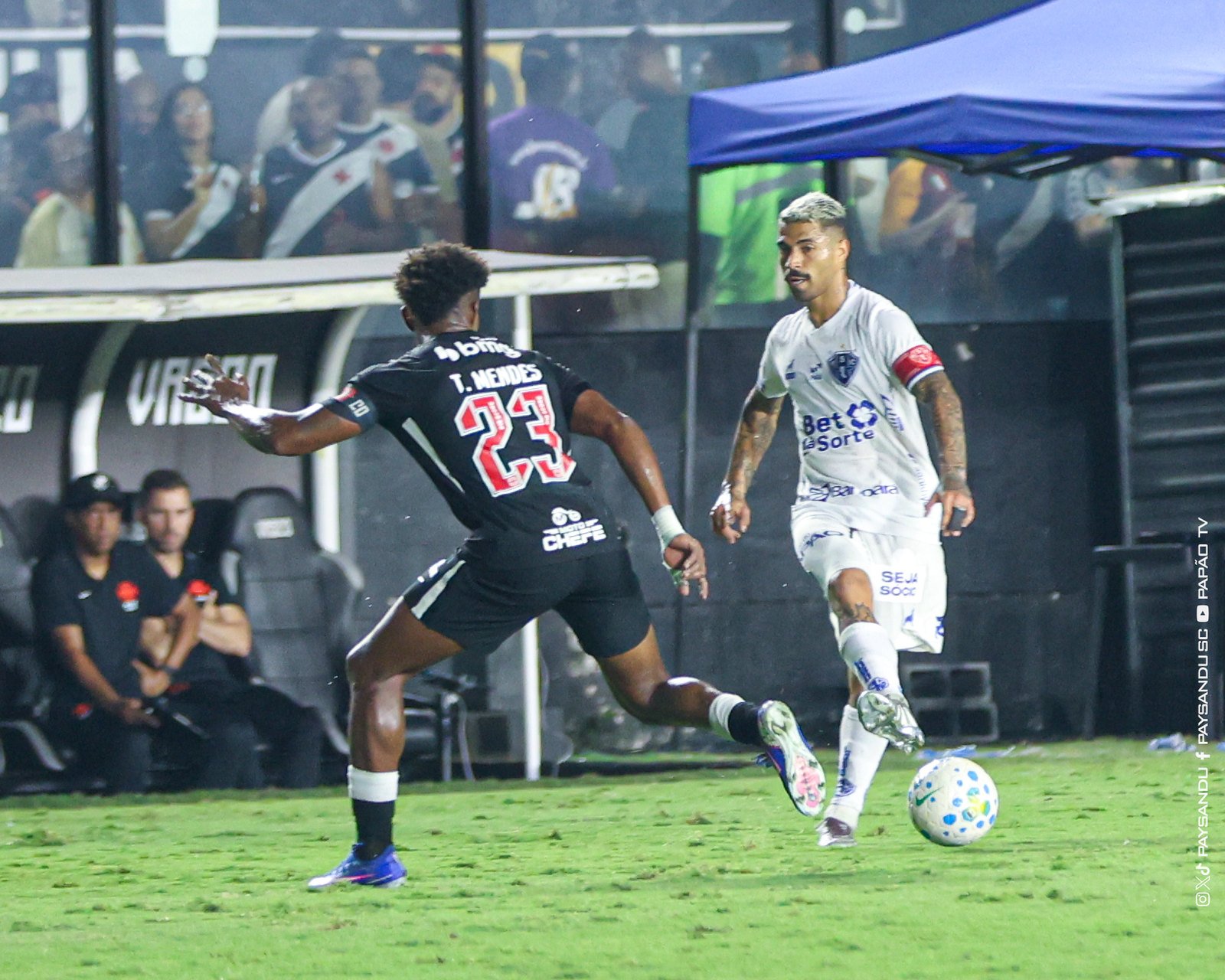 De cabeça erguida: Paysandu reage, busca empate contra o Vasco em São Januário, mas se despede da Copa do Brasil